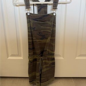 Altar'd State Olive and Brown Overalls